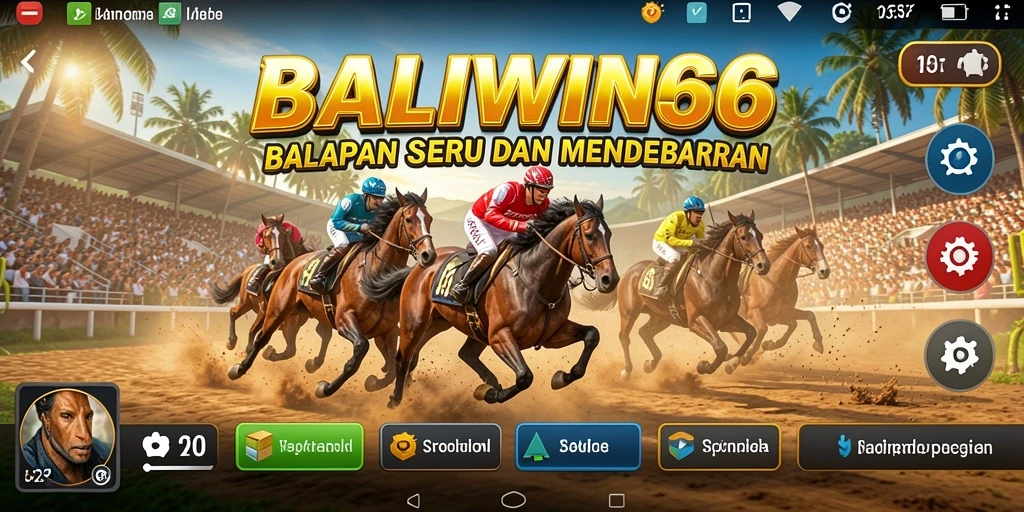Tangkapan layar utama <strong>BALIWIN66</strong> menampilkan aksi balapan yang mendebarkan.