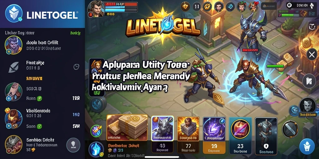 Tampilan utama LINETOGEL yang memudahkan pengguna mengakses fitur Utility.