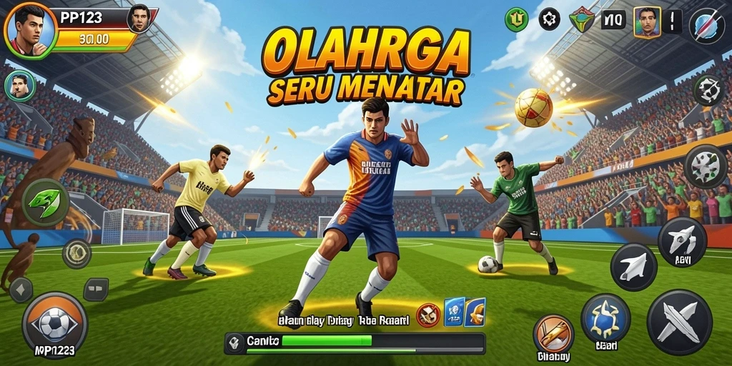 Screenshot gameplay PP123 menampilkan pertandingan yang seru dan mengasyikkan.