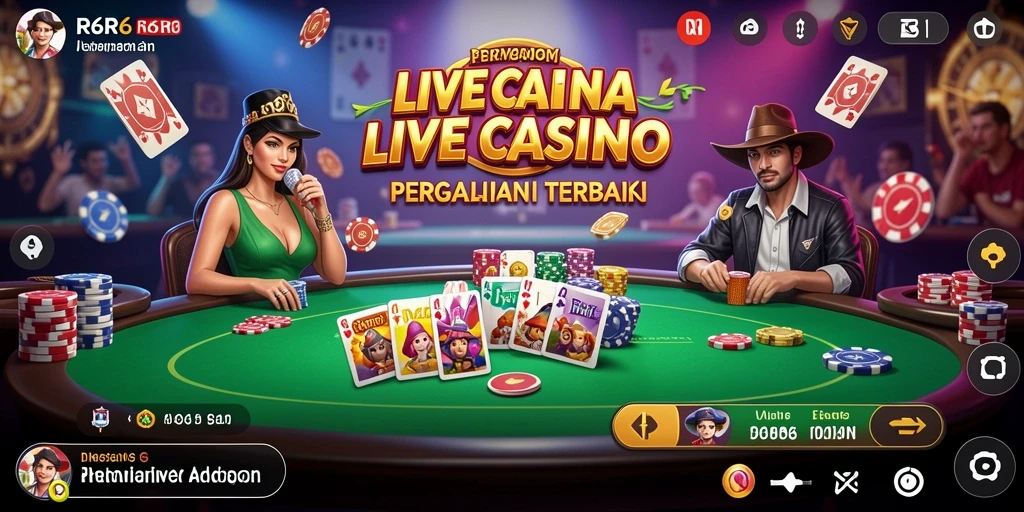 Tampilan menarik gameplay R6R6 dalam suasana Live Casino
