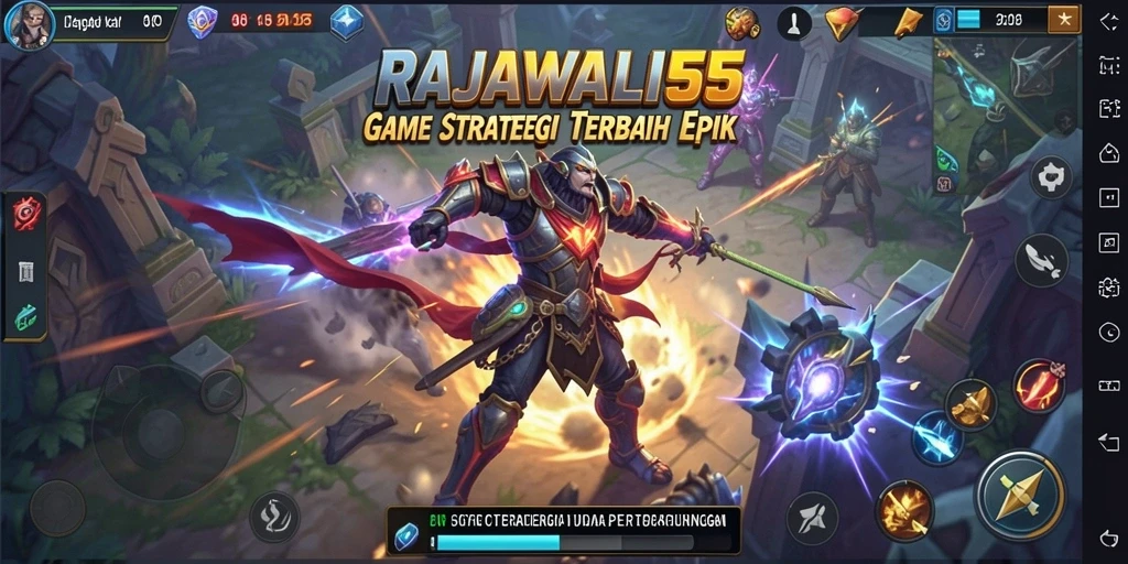 Tampilan gameplay epik RAJAWALI55 saat bertempur dengan strategi cerdas.