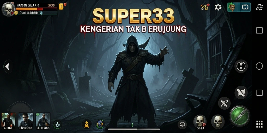 Gameplay menakutkan di dalam dunia yang gelap dan misterius.