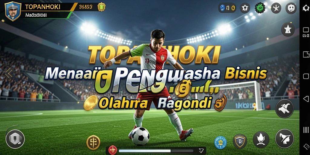 Screenshot gameplay TOPANHOKI menunjukkan suasana pertandingan yang seru.